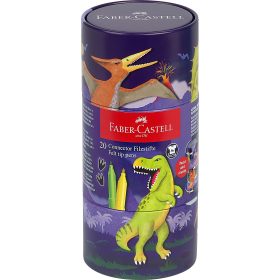 FABER-CASTELL Faserschreiber Connector Dino 155546 20 Farben