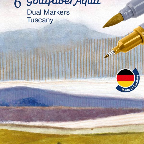 FABER-CASTELL Goldfaber Dual Marker 164521 Toskana, 6 couleurs