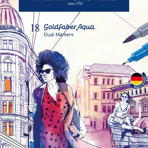 FABER-CASTELL Goldfaber Dual Marker 164618 18 couleurs, Etui