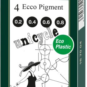 FABER-CASTELL Ecco Pigment 167004 4er Etui, schwarz