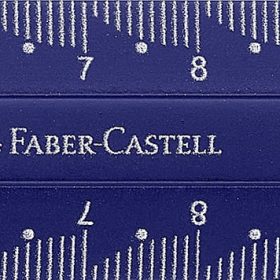 FABER-CASTELL Lineal 15cm 172115 Dots, bruchsicher