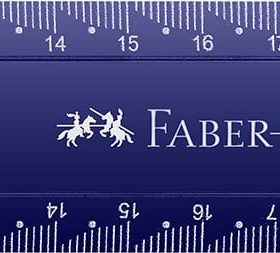 FABER-CASTELL Lineal 30cm 172130 Dots, bruchsicher