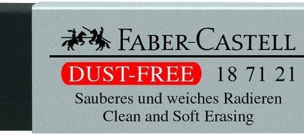 FABER-CASTELL Kunststoffradierer DUST-FREE 187121 schwarz
