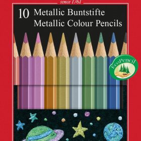 FABER-CASTELL Classic Colour Hexagonal 201583 metallic, 10er-Kartonetui
