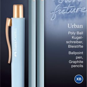 FABER-CASTELL Kugelschreiber Poly Ball Set 241123 Urban sky blue