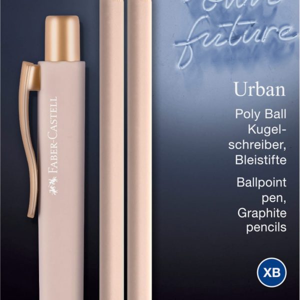 FABER-CASTELL Kugelschreiber Poly Ball Set 241124 Urban pale rose