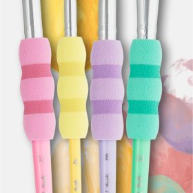 FABER-CASTELL Pinsel Set 481620 Pastel, soft grip BK 4 Stk.