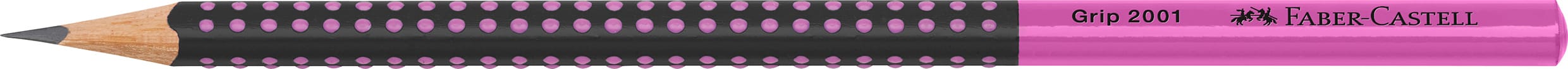 FABER-CASTELL-517011-4005405170118 FABER-CASTELL Bleistift Grip 2001 HB 517011 Two Tone schwarz/pink – Hochwertig & günstig bei ShopDeca