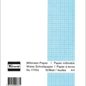 FAVORIT Block A4 1776 B weiss 80g 50 Blatt