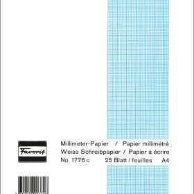 FAVORIT Block A4 1776 C weiss 80g 25 Blatt