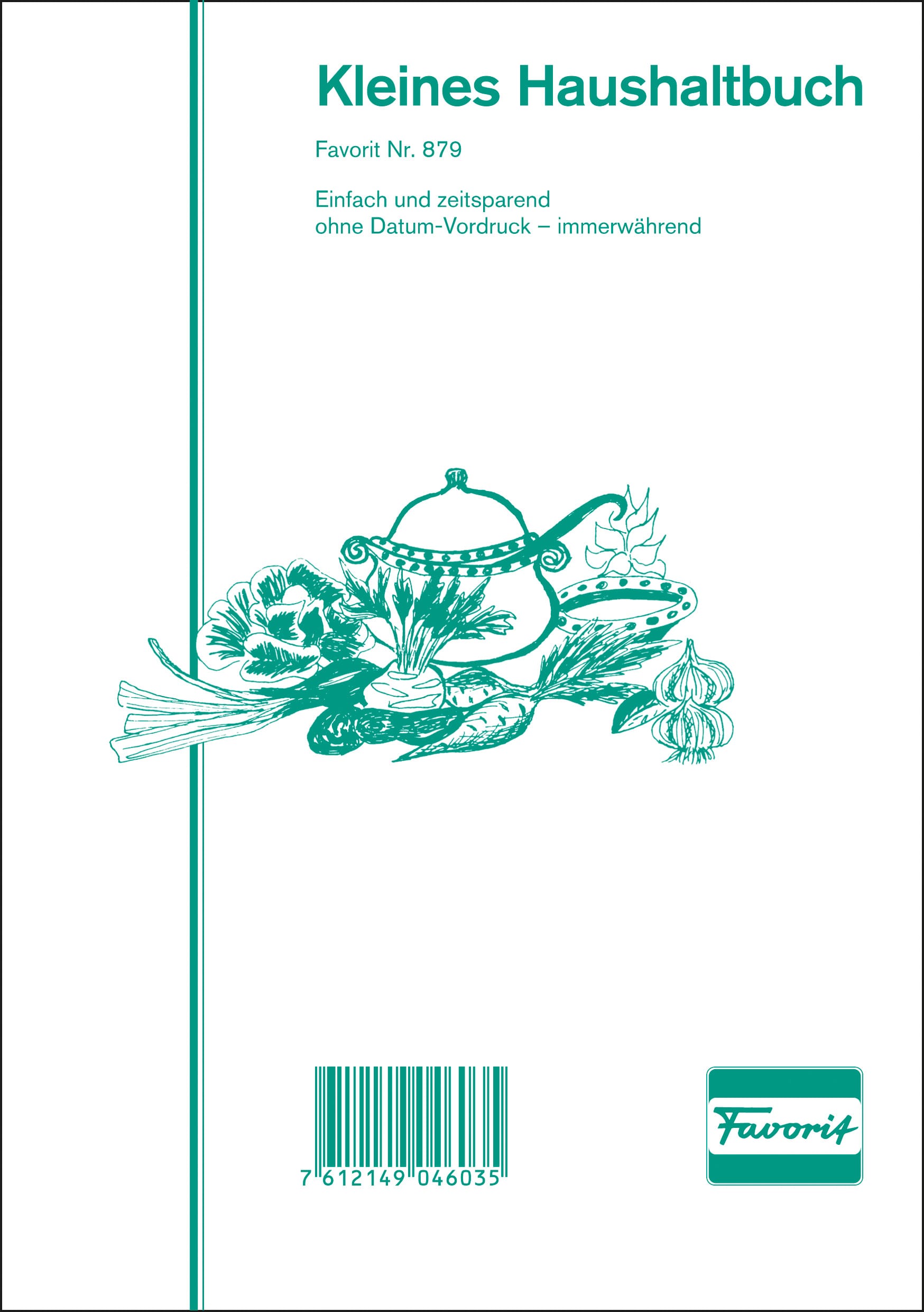 FAVORIT-879-7612149046035 FAVORIT Haushaltungsbuch D A5 879 D 24 Blatt – Hochwertig & günstig bei ShopDeca