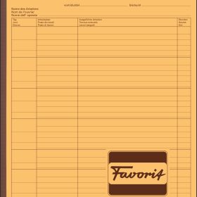 FAVORIT Wochen-Rapporte D/F/I A4 9301 OK Durchschreibepapier 50x2 Blatt