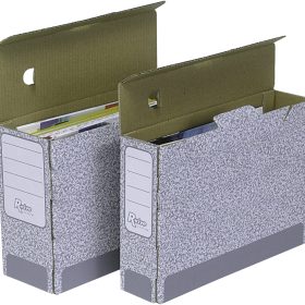 FELLOWES R-Kive Archivschachtel 1080501 grau/weiss 26x10.5x31.5cm