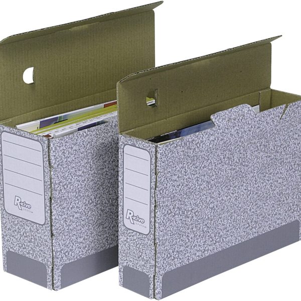 FELLOWES R-Kive Archivschachtel 1080501 grau/weiss 26x10.5x31.5cm