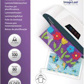 FELLOWES Laminiertasche A4 5306114 glanz, 80my 100 Stk
