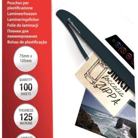 FELLOWES Laminiertasche 75x105mm 5306901 glanz, 125my 100 Stk