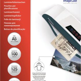 FELLOWES Laminiertasche A5 5307302 glanz, 125my 100 Stk