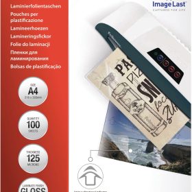 FELLOWES Laminiertasche 216x303mm 5307407 glanz, 125my 100 Stk