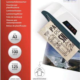 FELLOWES Laminiertasche A3 5307506 glanz, 125my 100 Stk