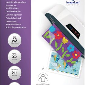 FELLOWES Laminiertasche A3 5396403 glanz, 80my 25 Stk