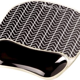 FELLOWES Mausmatte Photo 9653401 s/w zik,mit Handgelenkauflage