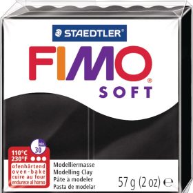 FIMO Knete Soft 57g 8020-9 schwarz