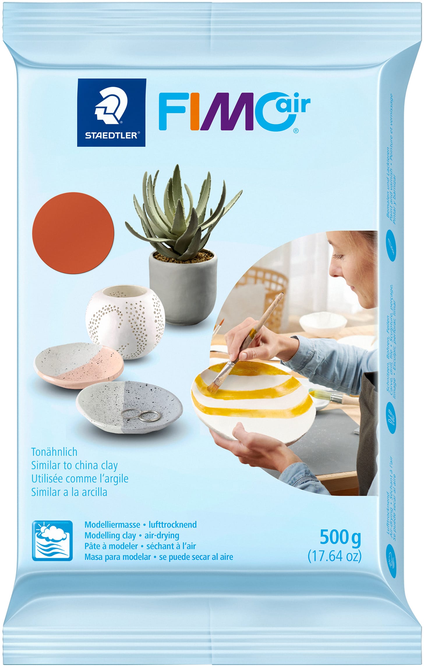 FIMO-8100-76-4006608806576 FIMO Knete Air 500g 8100-76 terracotta – Hochwertig & günstig bei ShopDeca