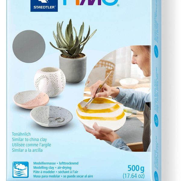 FIMO Knete Air 500g 8100-80 grau