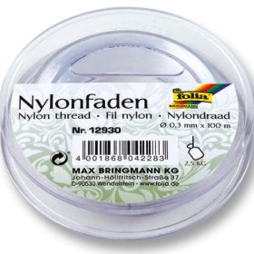 FOLIA Nylonfaden auf Spule 12930 0,3mm, 100 m