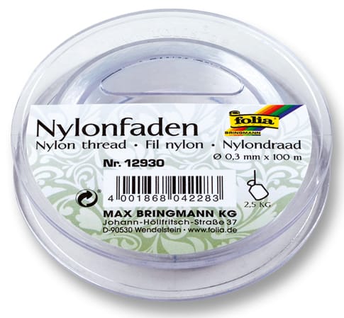 FOLIA Nylonfaden auf Spule 12930 0,3mm, 100 m
