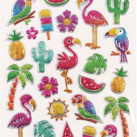 FOLIA Bubble-Sticker 14x21cm 19501 Tropical