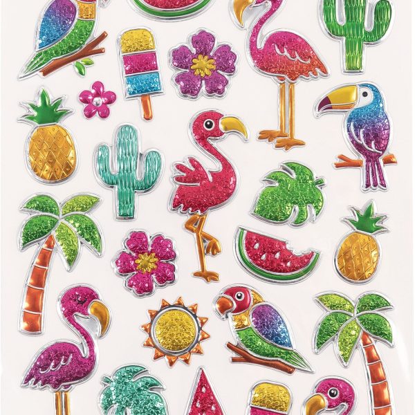 FOLIA Bubble-Sticker 14x21cm 19501 Tropical