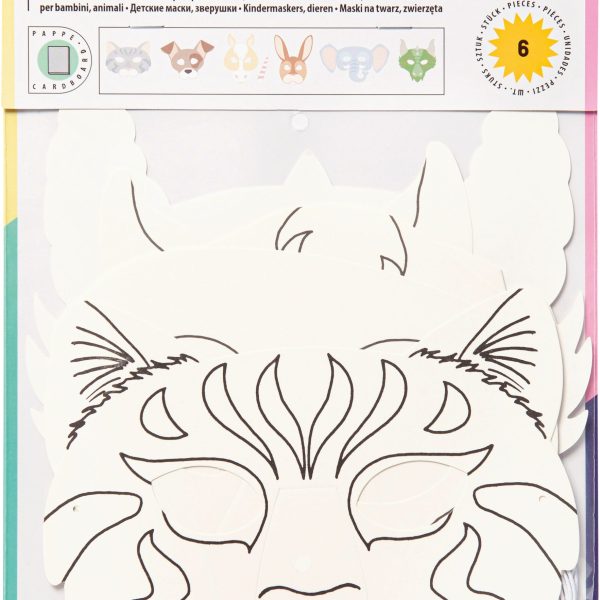 FOLIA Kindermasken 23209 6 Formen ass.