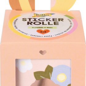 FOLIA Stickerrolle 4m 27104 Flowers & Bees 416 Teile
