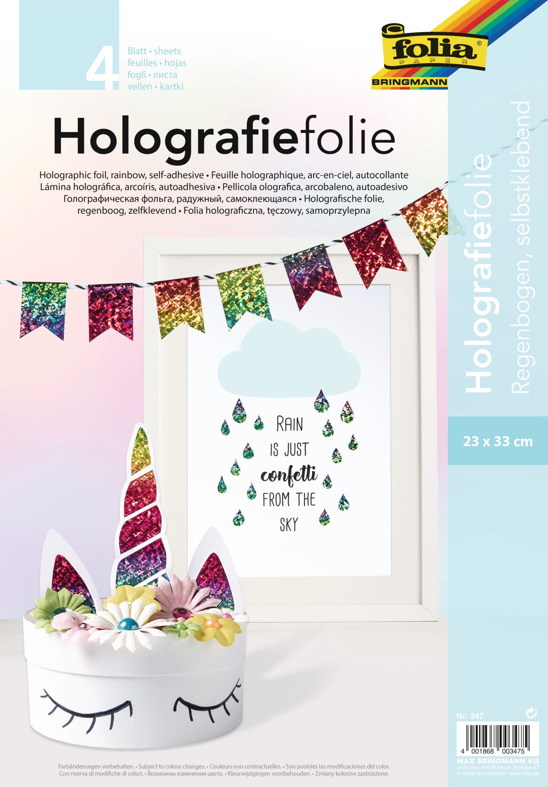 FOLIA-347-4001868003475 FOLIA Holographische Folie 23x33cm 347 selbstklebend – Hochwertig & günstig bei ShopDeca