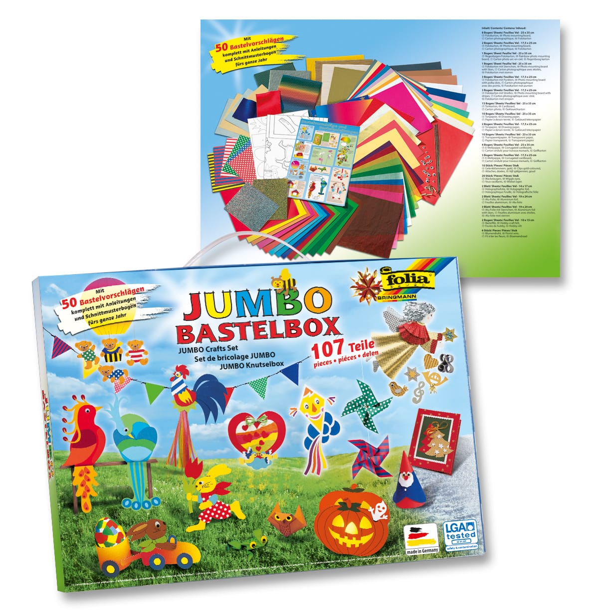 FOLIA-50915-1-4001868509151 FOLIA Bastel-Koffer 50915/1 JUMBO, 107-teilig – Hochwertig & günstig bei ShopDeca