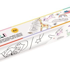 FOLIA Malrolle mit Motiven 30cmx4m 83902 Adventure