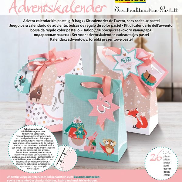 FOLIA Adventskalender Set 9381 Pastell