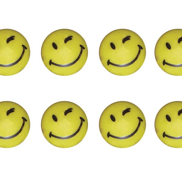FRANKEN Magnete Smilies HM20S/8 8 Stk.gelb 20mm