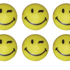 FRANKEN Magnete Smilies HM30S/6 6 Stk.gelb 30mm