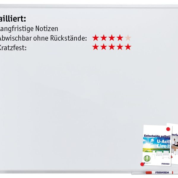 FRANKEN Whiteboard SC2202SB X-tra!Line emailliert 60x90cm