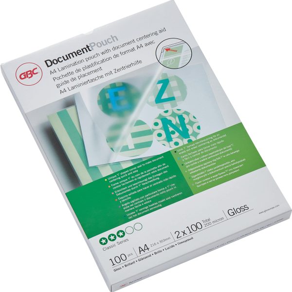GBC Laminiertasche A4 3740306 glanz, 100my 100 Stk