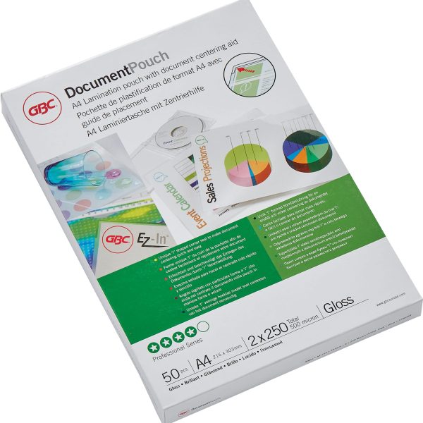 GBC Laminiertasche A4 3740449 glanz, 250my 50 Stk
