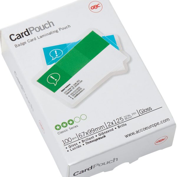 GBC Laminiertasche 60x99mm 3743177 glanz, 125my 100 Stk