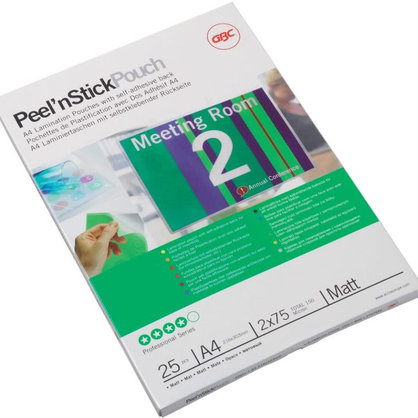 GBC Laminiertasche A4 3747530 matt, 75my, selbstkl. 25 Stk