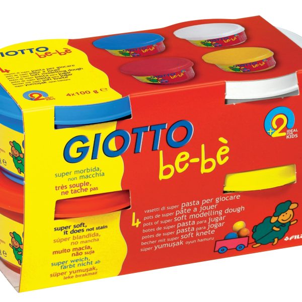 GIOTTO Modellierknete 464901 4x100g