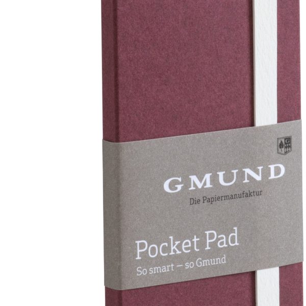 GMUND Pocket Pad 6.7x13.8cm 38770 merlot, blanko 100 Seiten