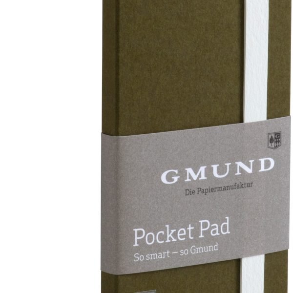 GMUND Pocket Pad 6.7x13.8cm 38794 olive, blanko 100 Seiten