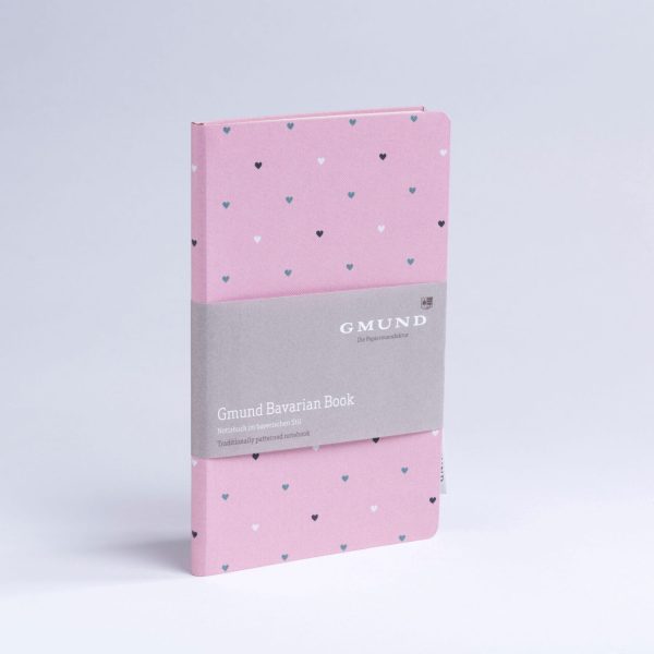 GMUND Bavarian Book 13.5x20cm 39449 rosa, dotted 112 Seiten