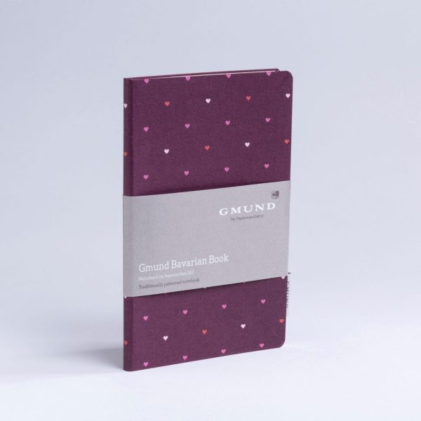 GMUND Bavarian Book 13.5x20cm 39456 merlot, dotted 112 Seiten